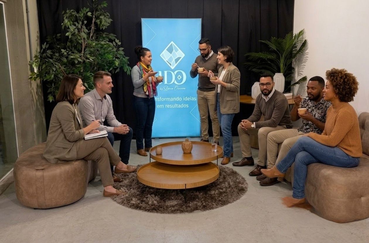 Reunião corporativa no espaço IDO